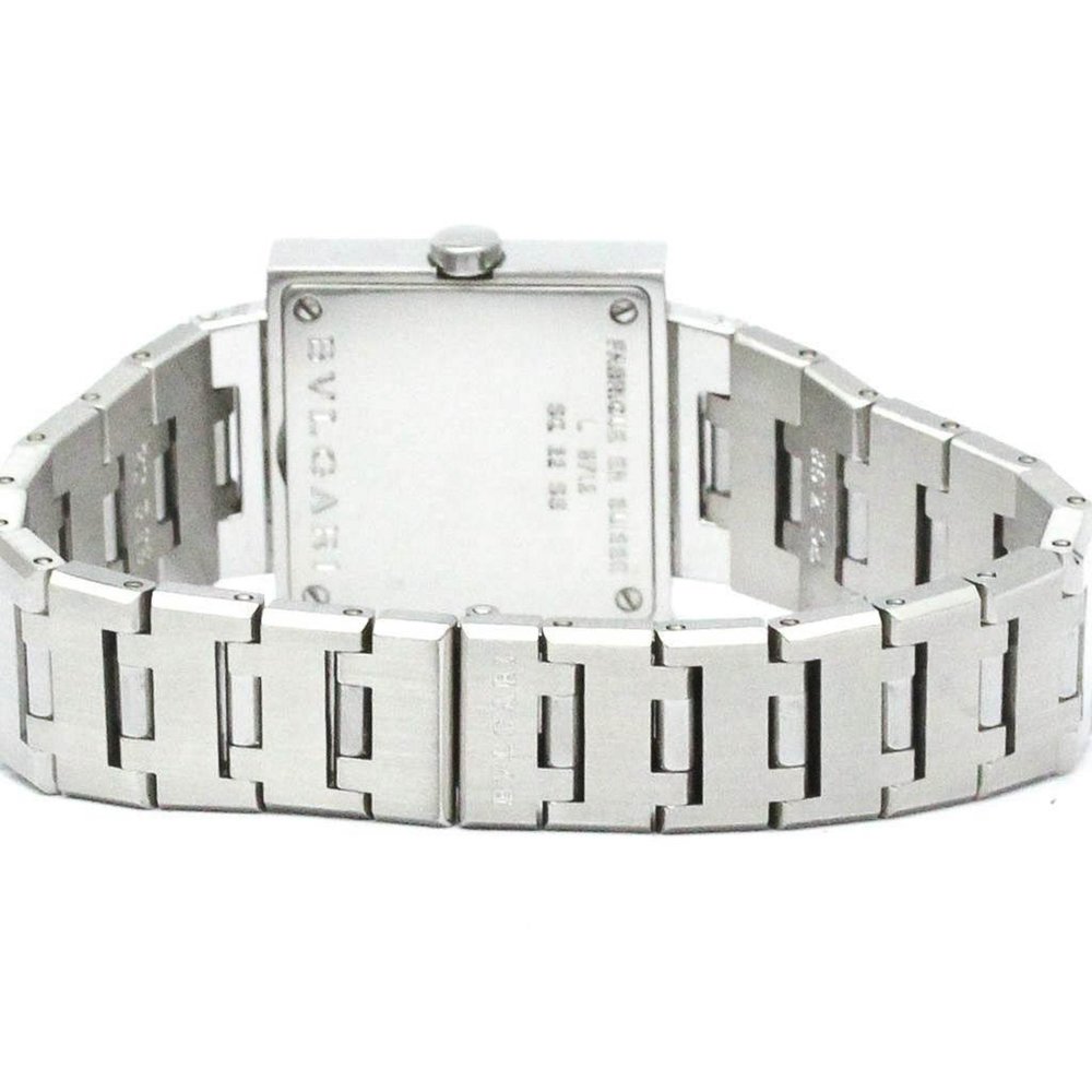 BVLGARI Quadrato Stainless Steel Quartz Ladies Watch SQ22SS Polished - Picture 5 of 8